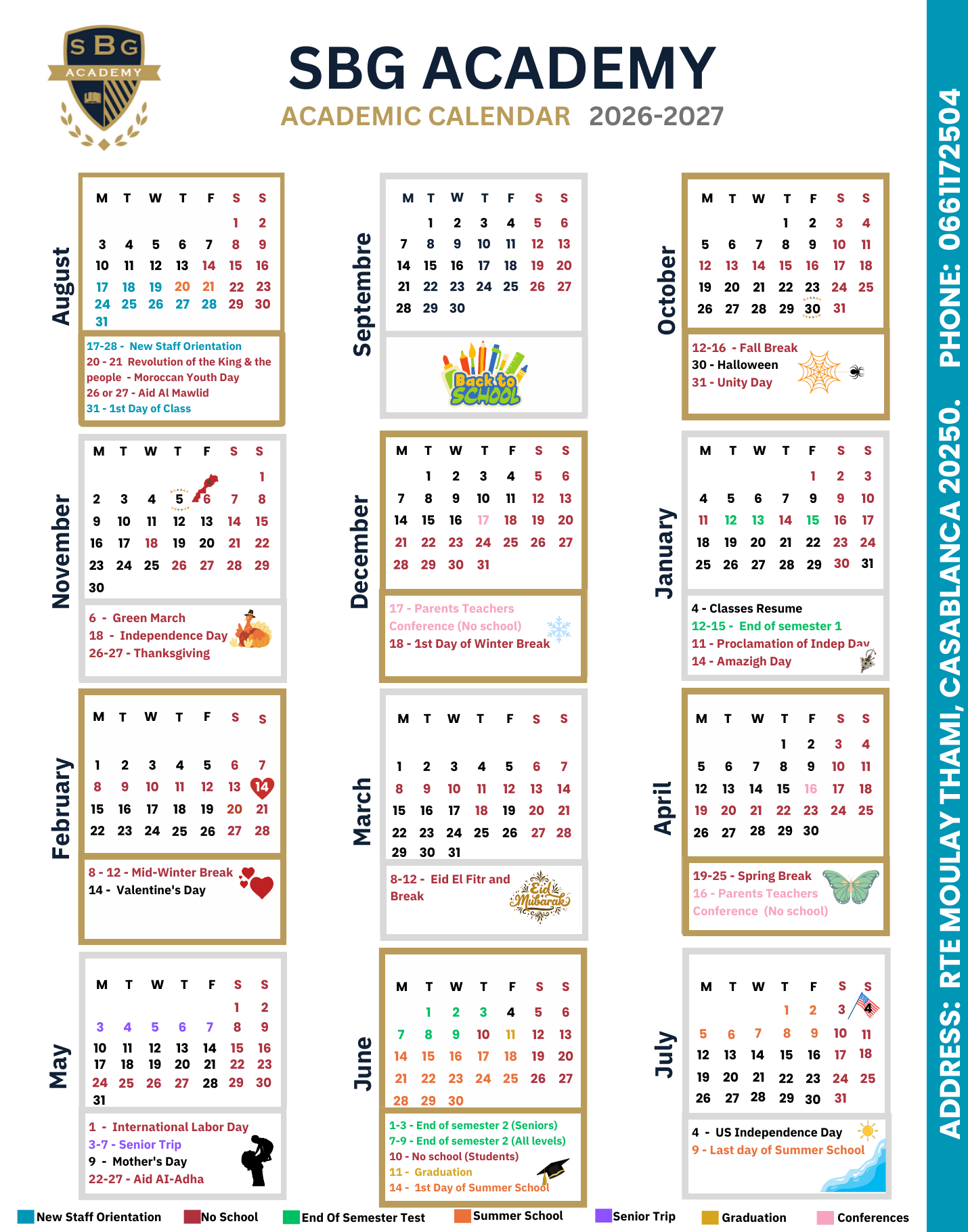 Academic Calendar 2026-2027